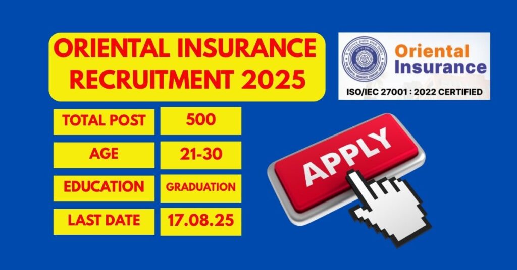 oriental insurance recruitment